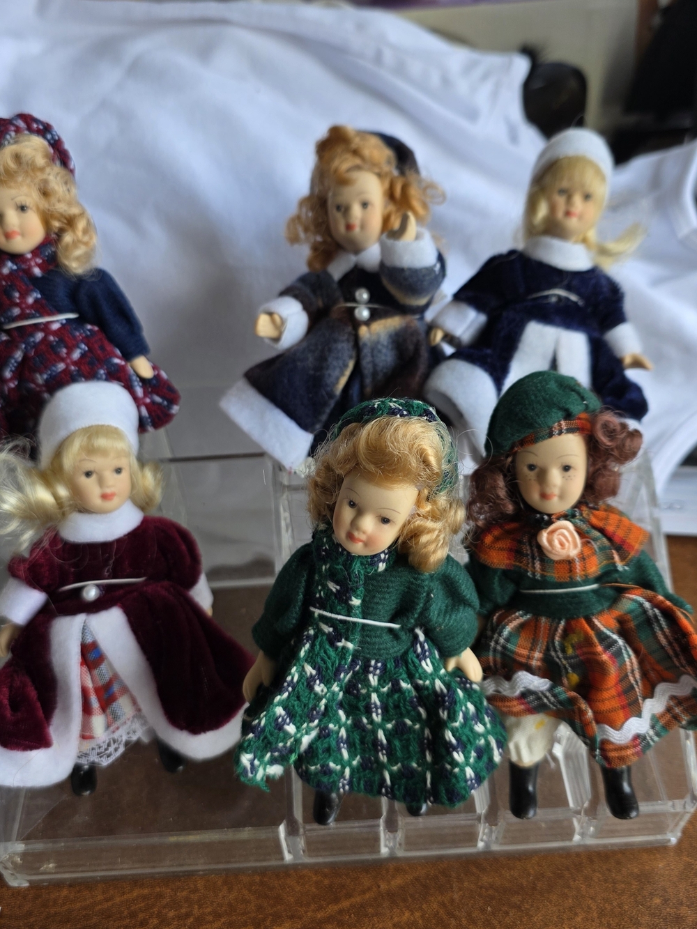 Vintage-Inspired Porcelain  Green Doll - Home Other